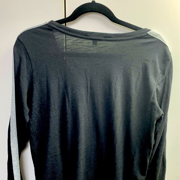 Stella & Dot racer stripe long sleeve tee - Picture 3 of 4